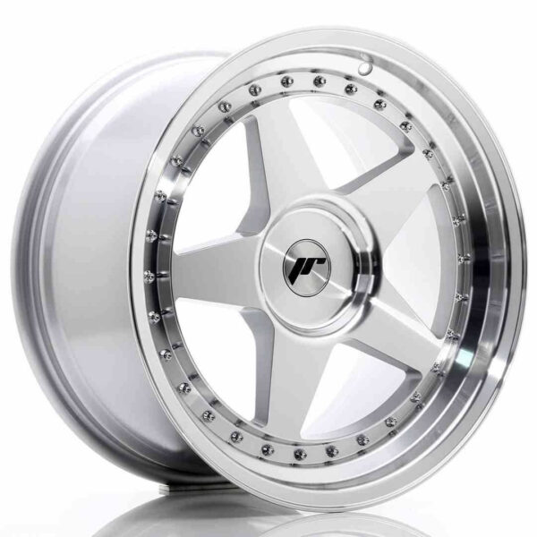 JR Wheels JR6 18x9.5 ET20-40 BLANK Silver Machined Face