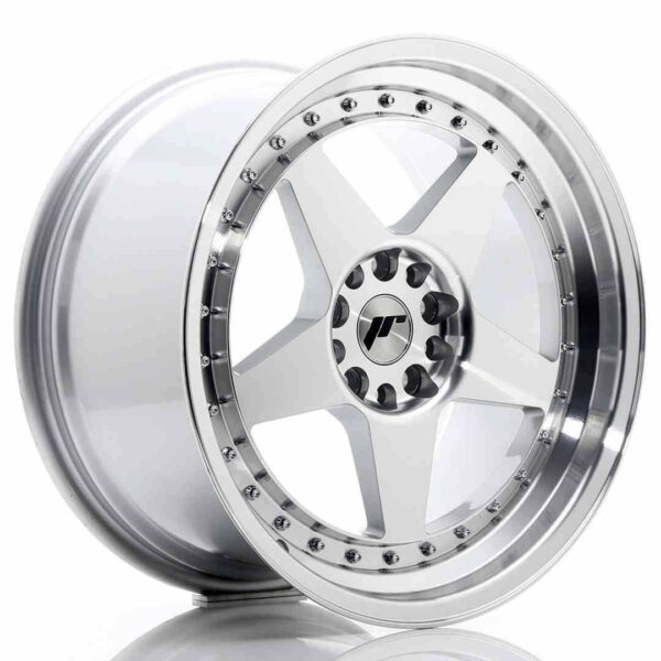JR Wheels JR6 18x9.5 ET35 5x100/120 Silver Machined Face