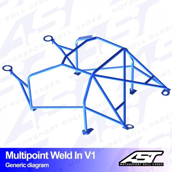 Roll Cage ALFA ROMEO 147 (Tipo 937) 3-door Hatchback MULTIPOINT WELD IN V1