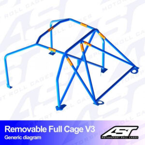 Roll Cage AUDI A3 / S3 (8V) 5-door Sportback Quattro REMOVABLE FULL CAGE V3