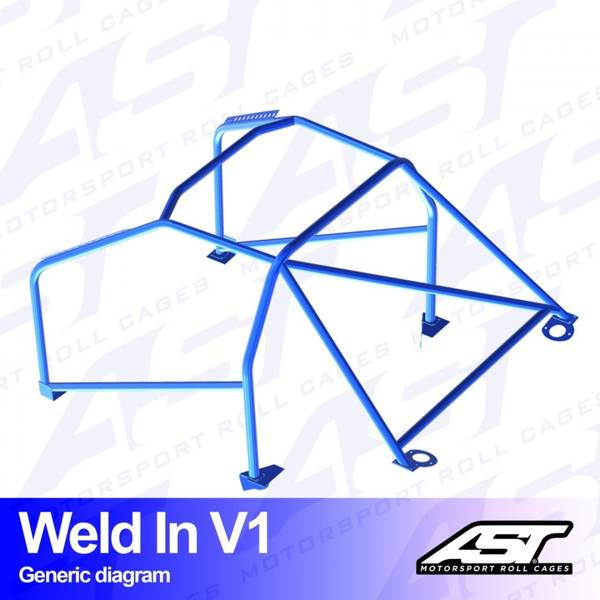 Roll Cage AUDI A4 / S4 (B5) 4-door Sedan FWD WELD IN V1