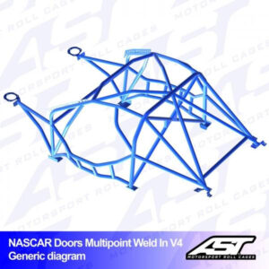 Roll Cage BMW 1-Series (E82) 2-door Coupe RWD MULTIPOINT WELD IN V4 NASCAR-door