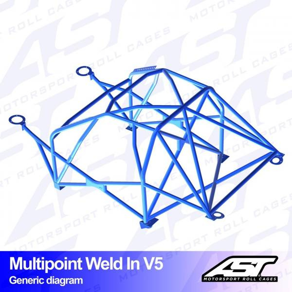 Roll Cage BMW 1-Series (E82) 2-door Coupe RWD MULTIPOINT WELD IN V5