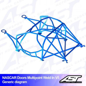 Roll Cage BMW 1-Series (E82) 2-door Coupe RWD MULTIPOINT WELD IN V5 NASCAR-door