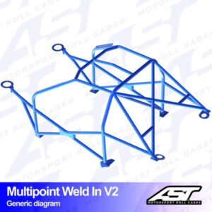 Roll Cage BMW (E30) 3-Series 2-door Coupe AWD MULTIPOINT WELD IN V2