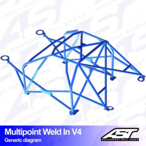 Roll Cage BMW (E30) 3-Series 2-door Coupe AWD MULTIPOINT WELD IN V4