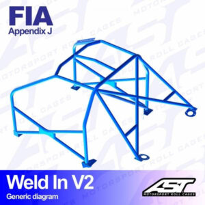 Roll Cage BMW (E30) 3-Series 2-door Coupe RWD WELD IN V2