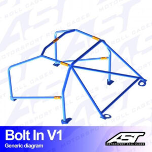 Roll Cage BMW (E30) 3-Series 4-door Sedan RWD BOLT IN V1