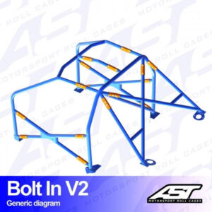 Roll Cage BMW (E30) 3-Series 4-door Sedan RWD BOLT IN V2