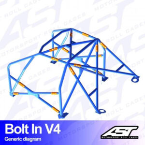 Roll Cage BMW (E30) 3-Series 4-door Sedan RWD BOLT IN V4
