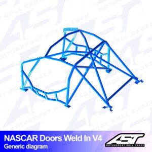 Roll Cage BMW (E30) 3-Series 4-door Sedan RWD WELD IN V4 NASCAR-door