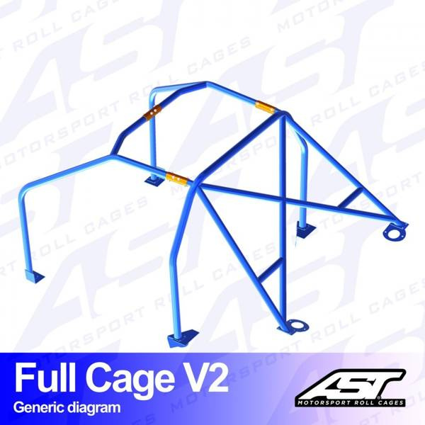 Roll Cage CITROËN AX (Phase 1/2 ) 3-door Hatchback FULL CAGE V2