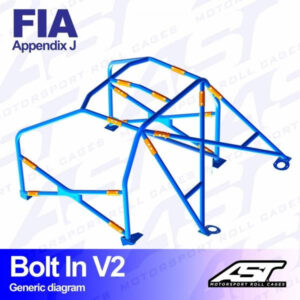 Roll Cage CITROËN AX (Phase 1/2 ) 3-door Hatchback BOLT IN V2