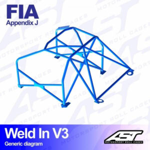 Roll Cage CITROËN Xsara (Phase 1/2 ) 3-door Hatchback WELD IN V3