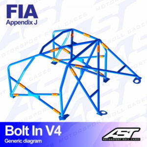 Roll Cage CITROËN ZX 3-door Hatchback BOLT IN V4