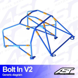 Roll Cage FORD Fiesta (Mk3) (GFJ) 3-door Hatchback BOLT IN V2