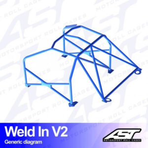 Roll Cage TOYOTA MR-2 (W30) 2-door Roadster WELD IN V2