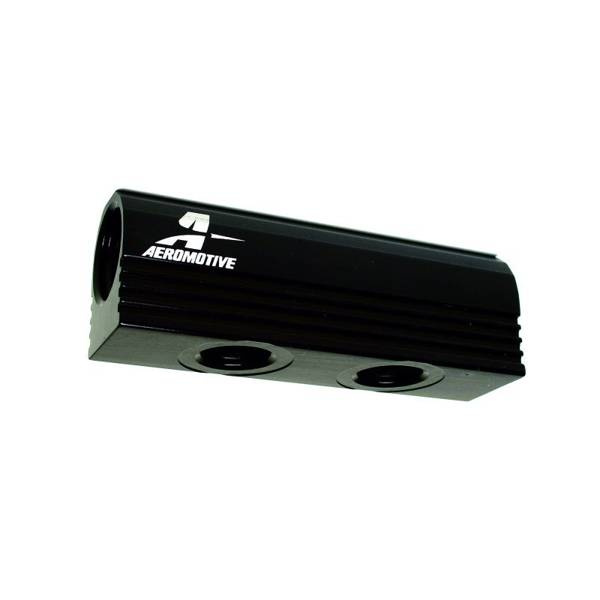 Aeromotive Fuel Distribution Log (4-Ports) (2) 8 AN/(2) 6 AN