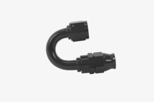 Aeromotive PTFE Hose End AN8 180deg Black Anodized