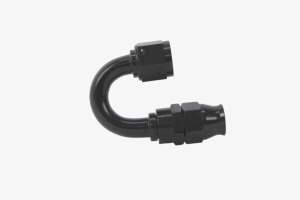 Aeromotive PTFE Hose End AN8 180deg Black Anodized