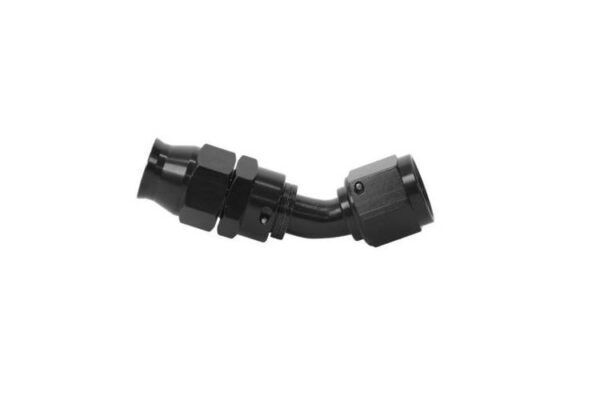 Aeromotive PTFE Hose End AN8 45deg Black Anodized