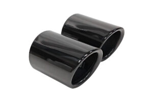 Exhaust Tip 74mmx2 enter 70mm Black Chrome