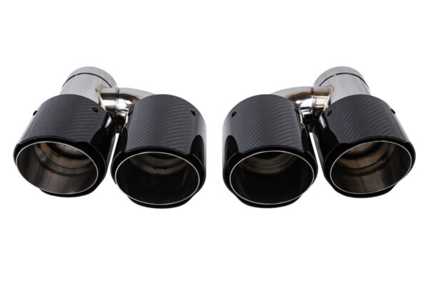Exhaust Tip Type:06 101mmx2 inlet 70mm Carbon Gloss Set
