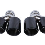 Exhaust Tip Type:08 89mmx2 inlet 70mm Carbon Gloss Set