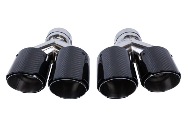 Exhaust Tip Type:08 89mmx2 inlet 70mm Carbon Gloss Set