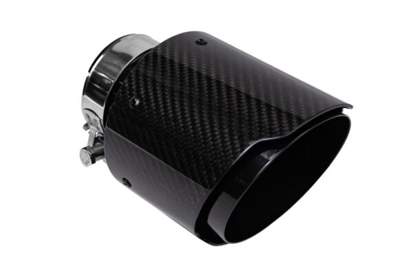 Exhaust Tip Type:09 114mm inlet 70mm Carbon Gloss