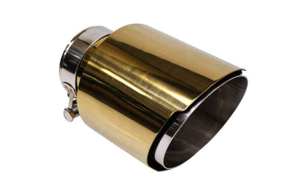 Exhaust Tip Type:39 114mm inlet 67mm Gold Satin