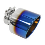 Exhaust Tip 127mm enter 67mm Polished Burn