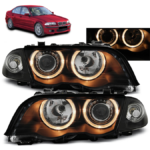 Lights BMW 3 E46 Front Black