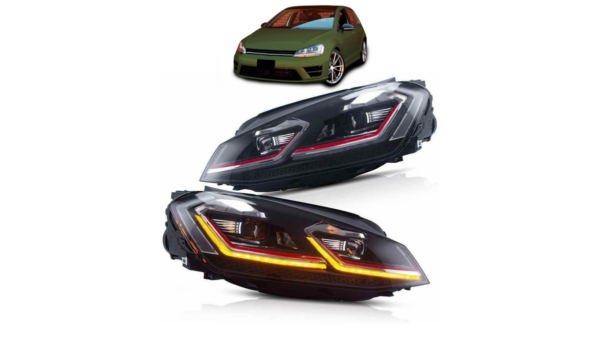 Lights Volkswagen Golf 7 Front Red