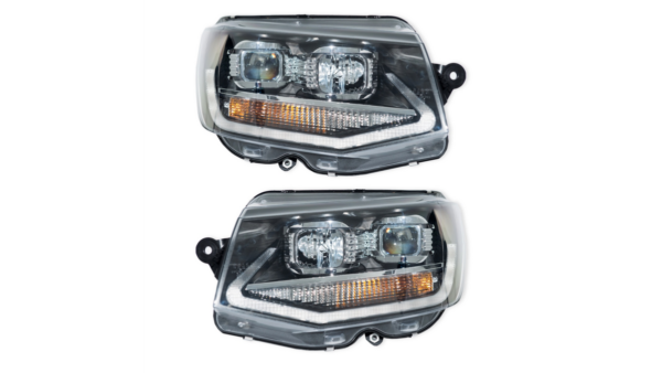 Lights Volkswagen Transporter T6 Front DRL Black