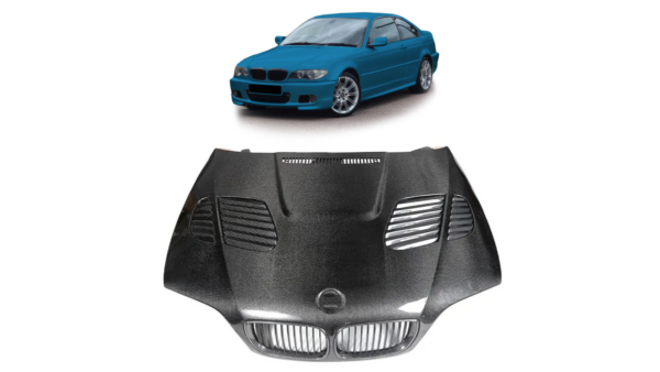 Hood BMW 3 E46 Facelift With Air Vent Carbon