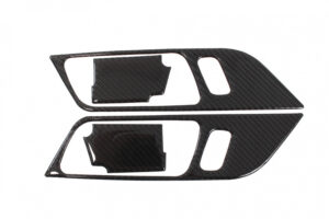Carbon wrap inner door handle frame Ford Mustang 15-19