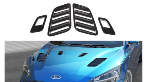 Bonnet Vents Ford Focus ST-Line / ST IV Gloss Black