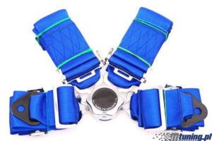 Racing seat belts 4p 3" Blue - Runner