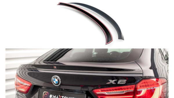 Spoiler Cap BMW X6 F16 F86 M-Pack 3D v.2 Gloss Black