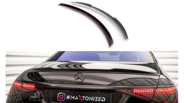 Spoiler Cap Mercedes-Benz S W223 Gloss Black 3D