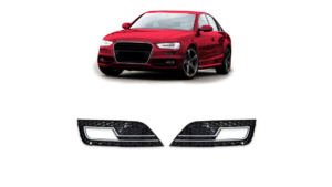 Fog Light Covers Audi A4 B8 Facelift Chrome Black