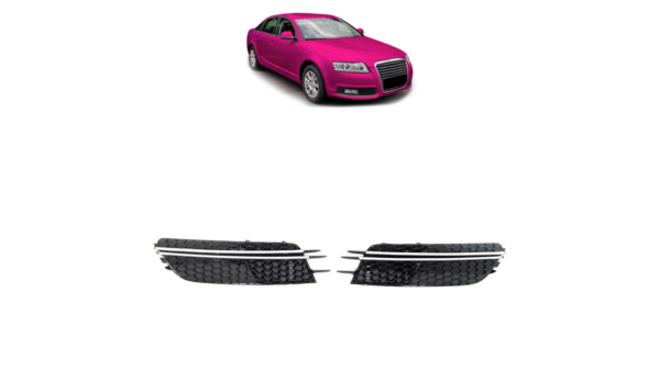 Fog Light Covers Audi A6 C7 Chrome Black