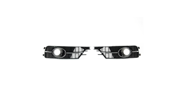 Fog Light Covers Audi A6 C7 Facelift Gloss Black