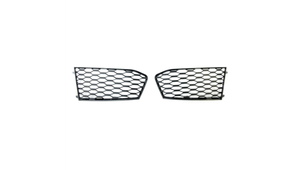 Fog Light Covers Audi A6 C7 Gloss Black