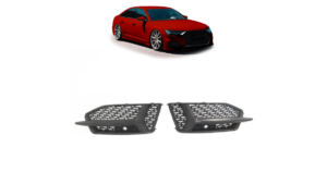 Fog Light Covers Audi A6 C8 Gloss Black