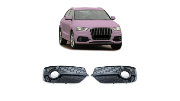 Fog Light Covers Audi Q3 8U Gloss Black