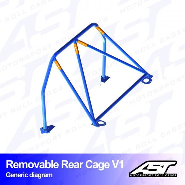 Roll Bar AUDI A3 / S3 (8V) 5-door Sportback Quattro REMOVABLE REAR CAGE V1