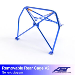Roll Bar AUDI A4 / S4 (B5) 5-door Avant Quattro REMOVABLE REAR CAGE V2