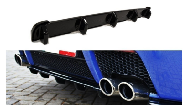 Splitter Alfa Romeo 147 GTA Rear Central with Diffuser Gloss Black